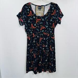 Harry Potter Pets Lace Back Velvet Dress Animal Print Short Sleeve Size 1 Sz‎ 14